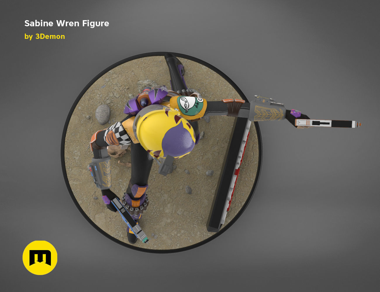 Sabine Wren Figure 3D print model_17