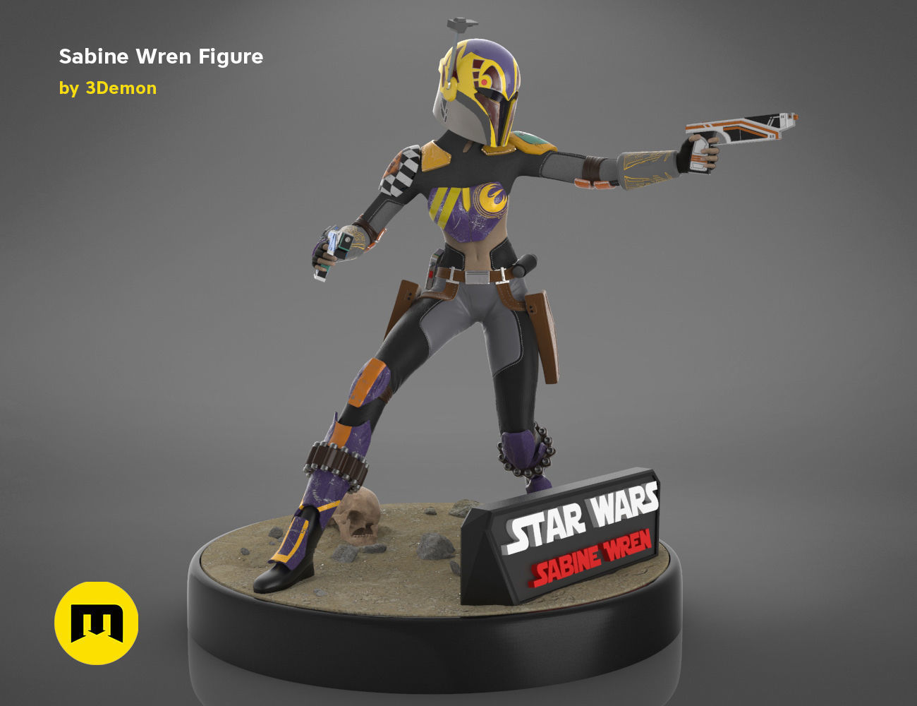 Sabine Wren Figure 3D print model_8