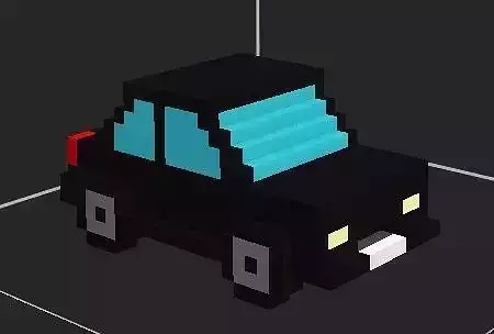 A Car pixel Free 3D model