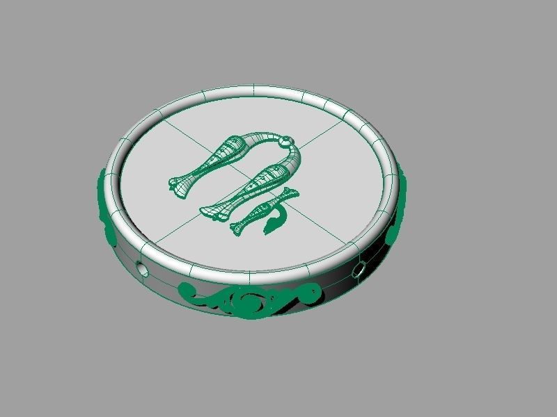 Pendant trchnagir U 3D print model_16