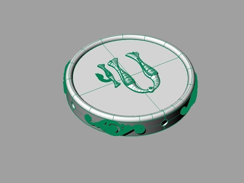 Pendant trchnagir U 3D print model_14