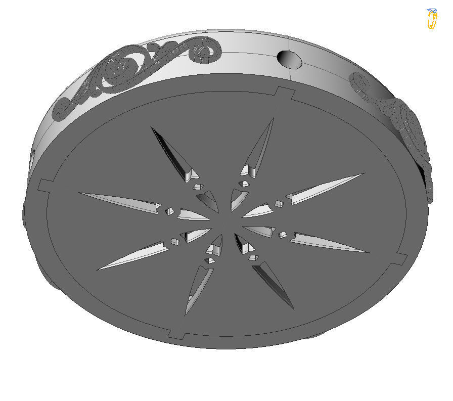 Pendant trchnagir U 3D print model_22