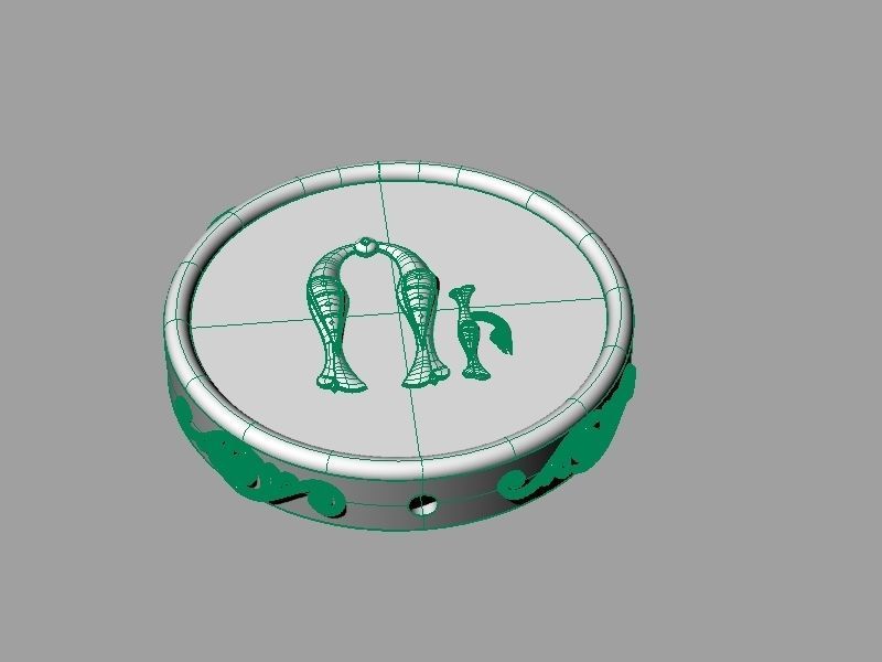 Pendant trchnagir U 3D print model_17