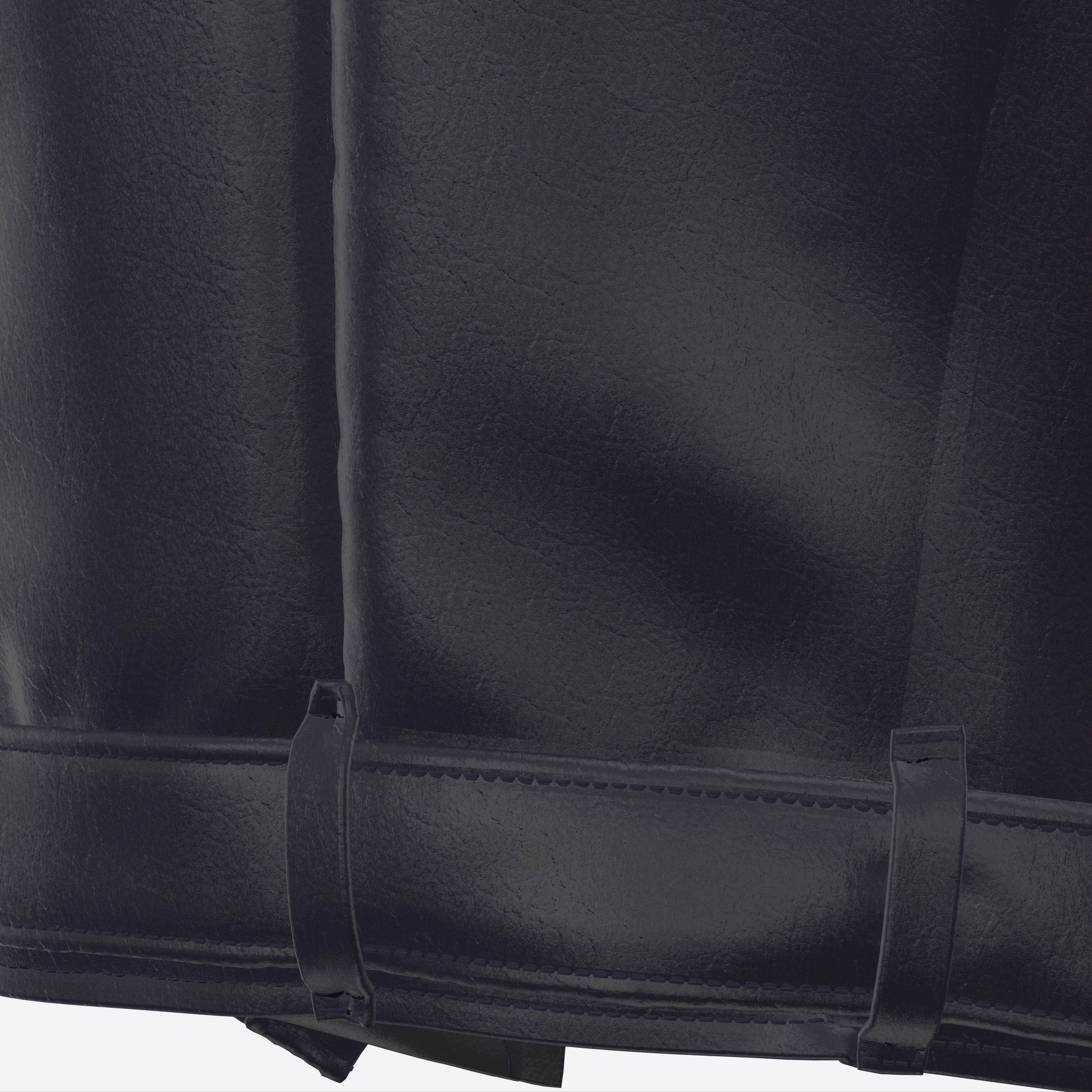 Biker Jacket model for CLO 3d and Marvelous Designer 3D model_6