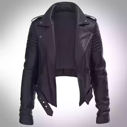 Biker Jacket model for CLO 3d and Marvelous Designer 3D model