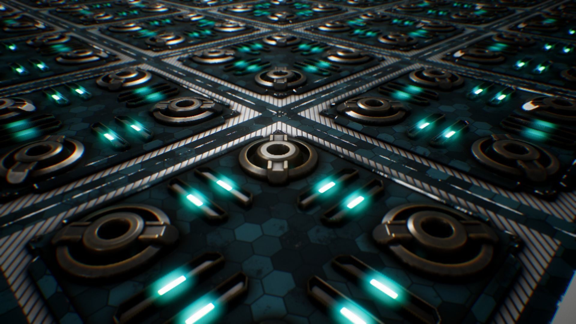 PBR Seamless Sci-Fi Texture 02 Low-poly 3D model_1