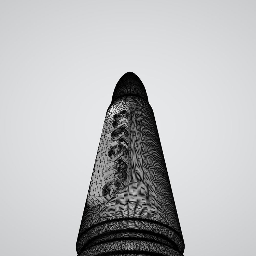 Keychain Bullets Ak 47 With An Inscription  3D model_3