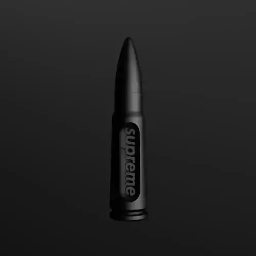 Keychain Bullets Ak 47 With An Inscription  3D model