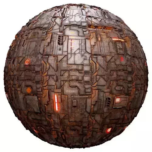 PBR Seamless Sci-Fi Texture 08 Low-poly 3D model PBR Seamless Sci-Fi Texture 08 Low-poly 3D model