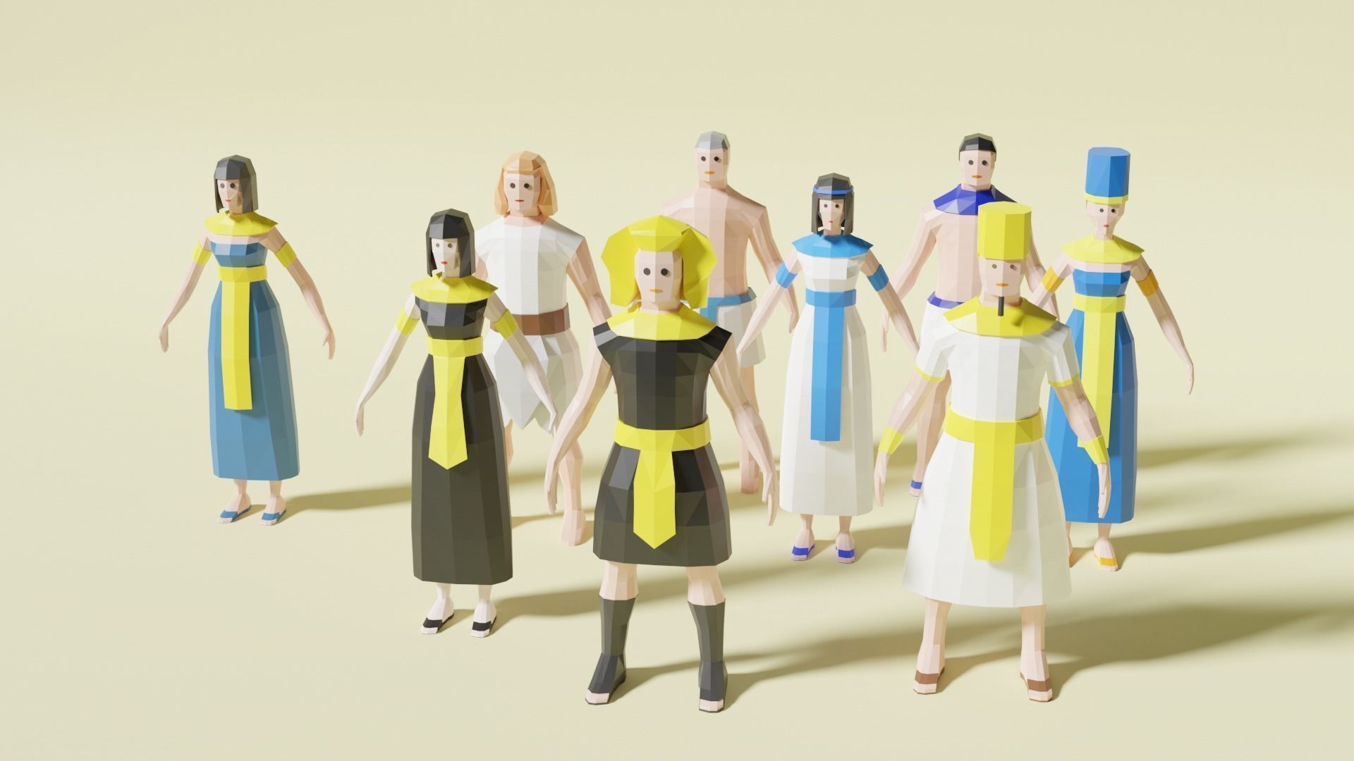 Low Poly Ancient Egypt Pack Low-poly 3D model_5