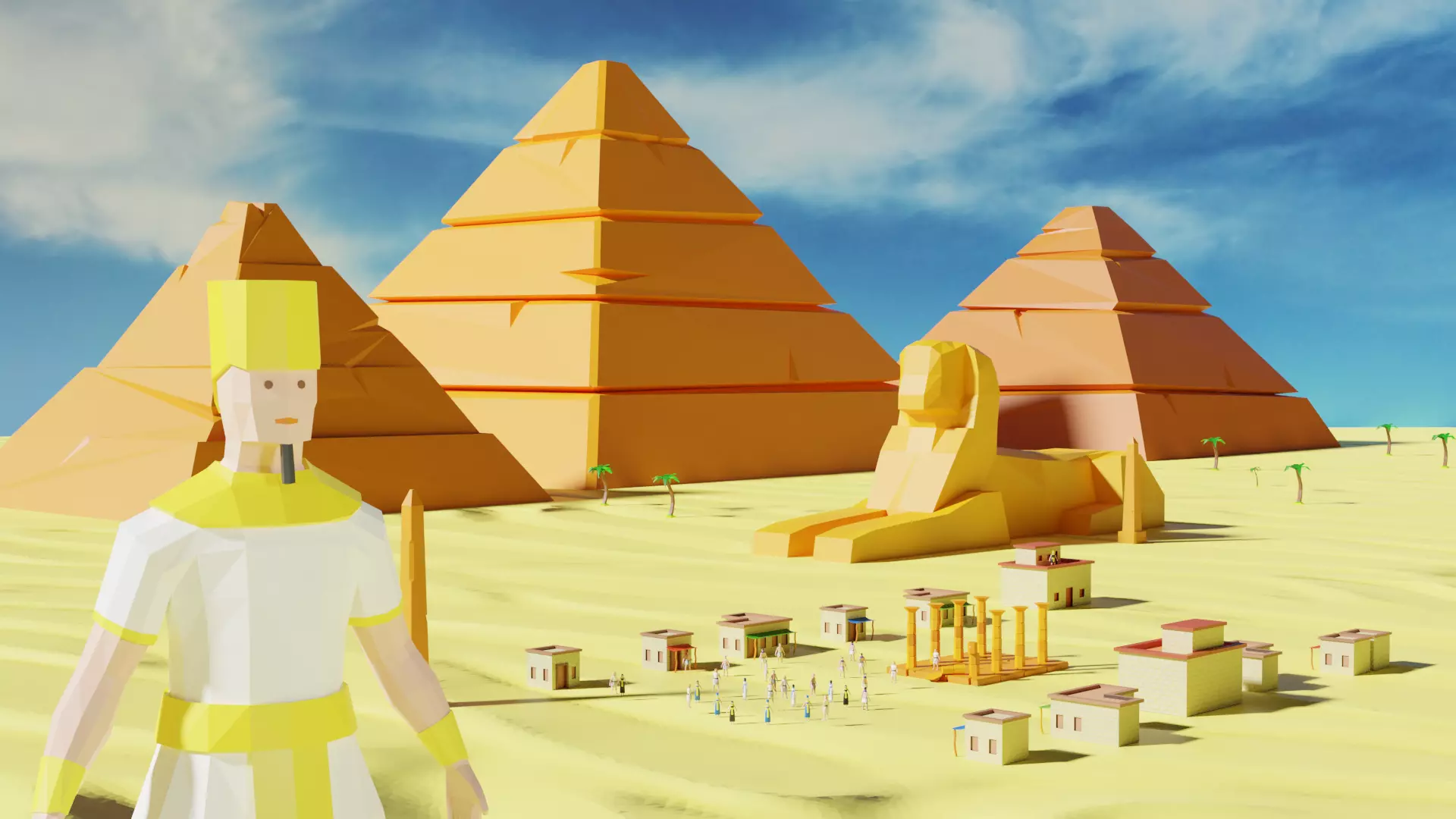 Low Poly Ancient Egypt Pack Low-poly 3D model_0