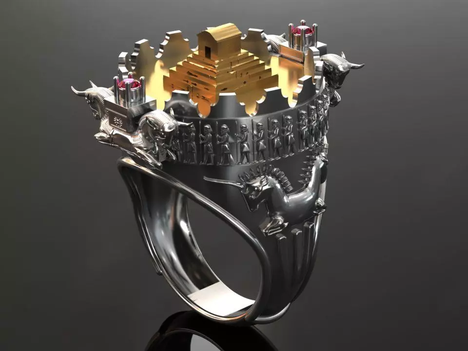 Cyrus Tomb Ring 3D print model