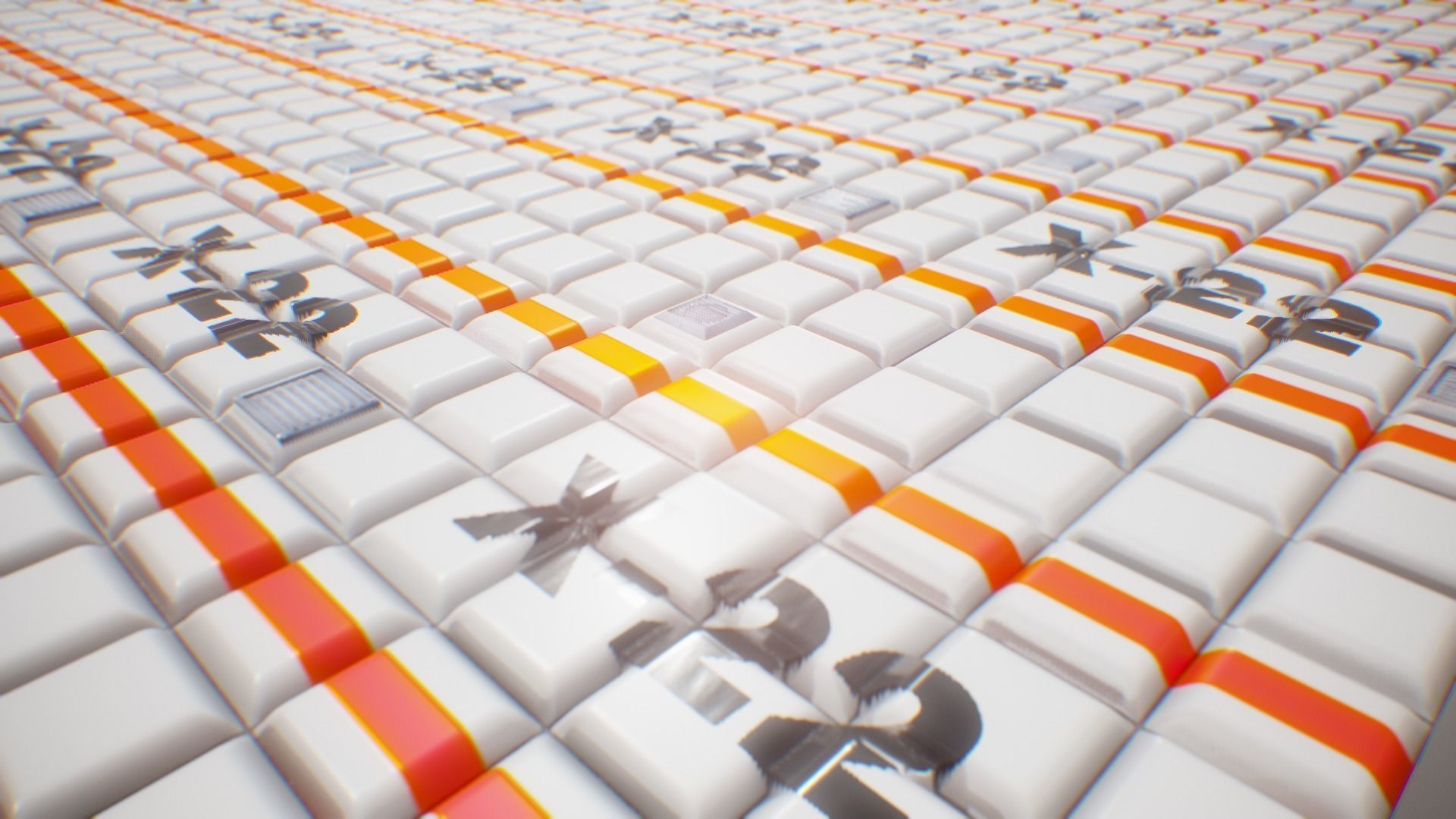 PBR Seamless Sci-Fi Texture 10 Low-poly 3D model_1