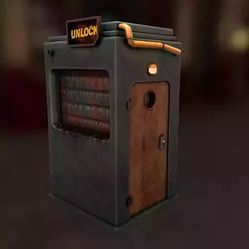  street vendor Low-poly 3D model