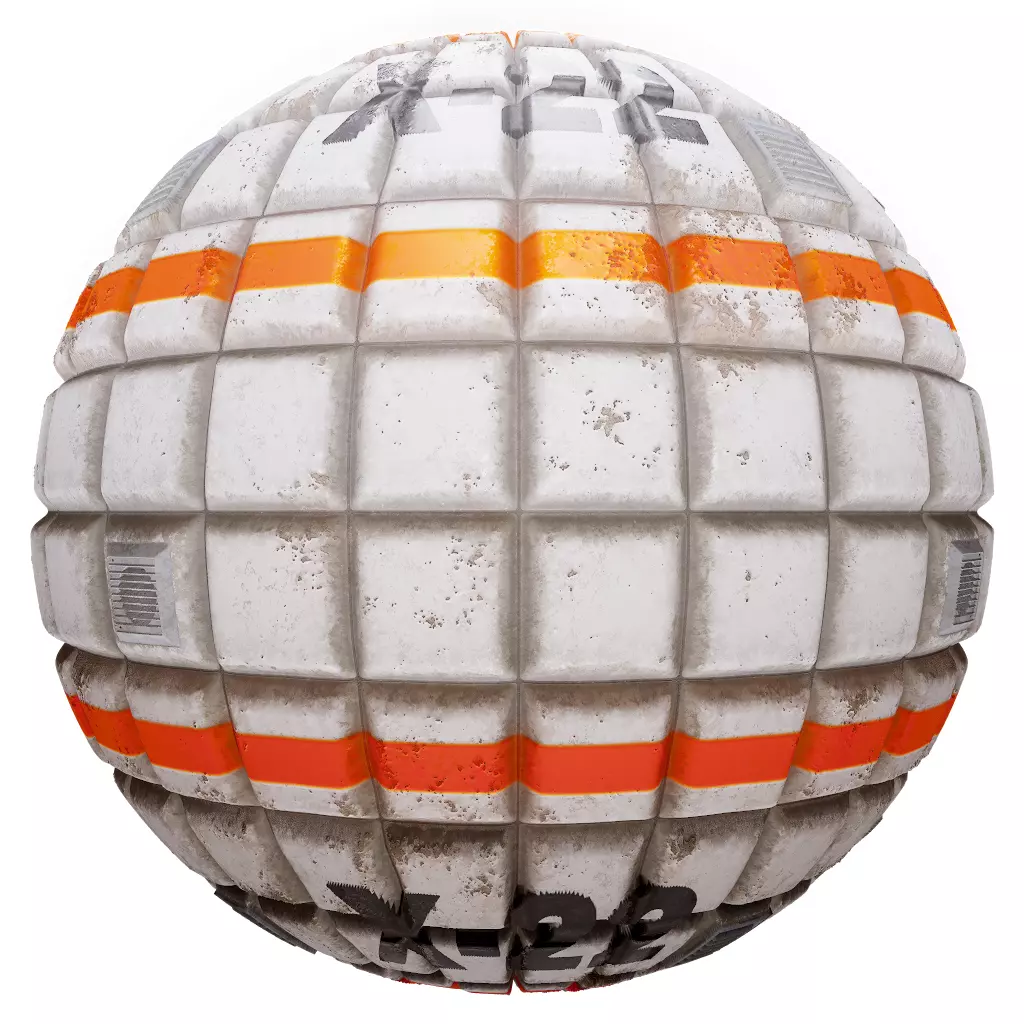 PBR Seamless Sci-Fi Texture 12 Low-poly 3D model_0