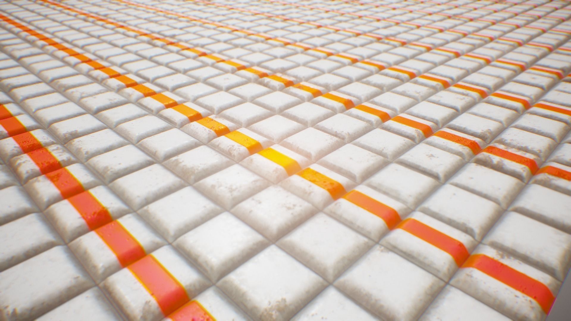 PBR Seamless Sci-Fi Texture 13 Low-poly 3D model_1