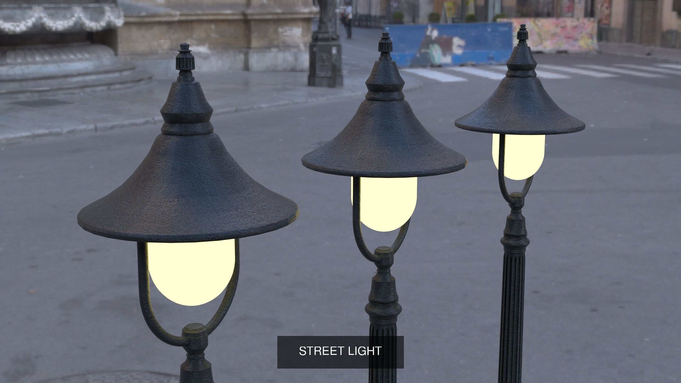street lights 3D Model Collection_2