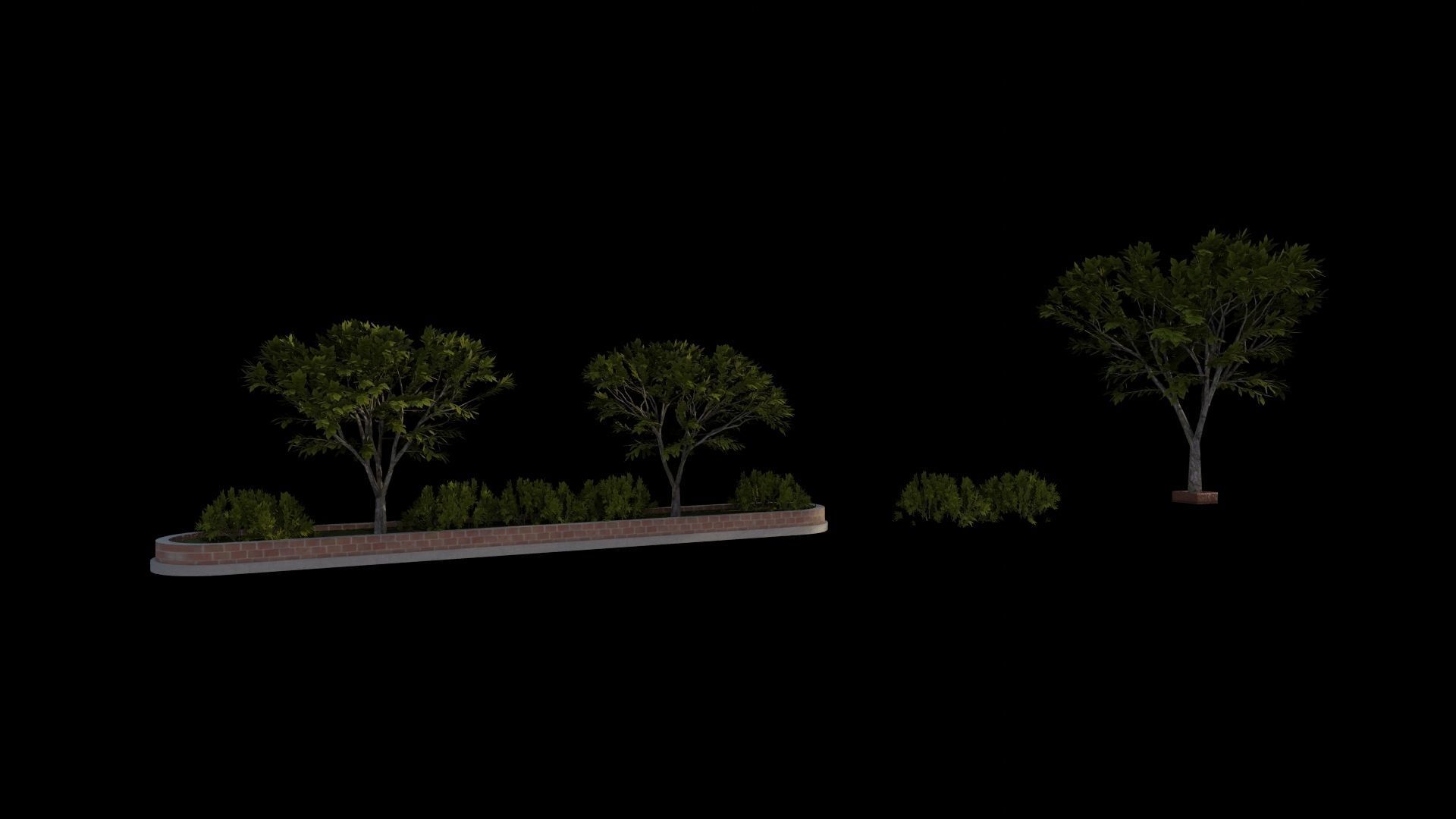 CITY SCENE SET WITH DEMO FILE AND ALL THE ASSET 3D Model Collection_91