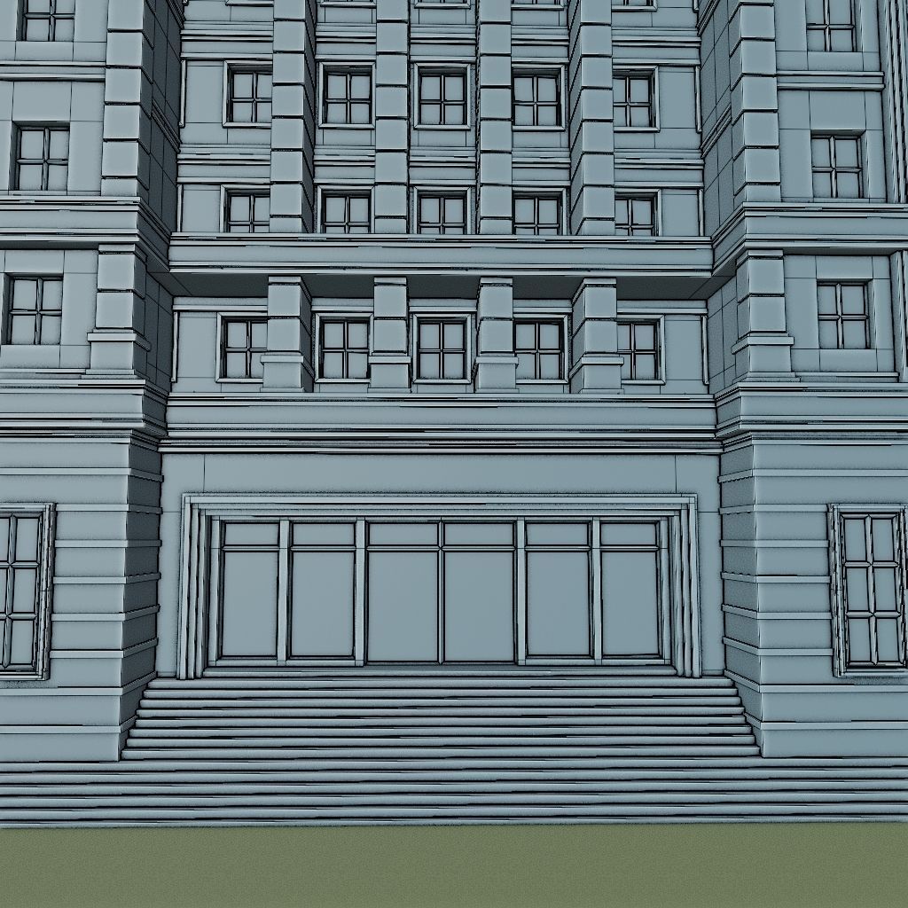 CITY SCENE SET WITH DEMO FILE AND ALL THE ASSET 3D Model Collection_85