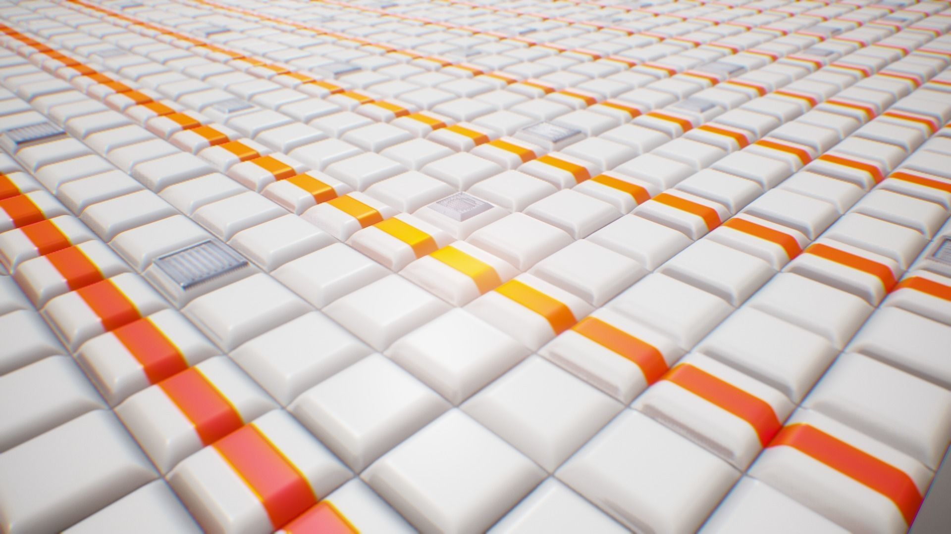 PBR Seamless Sci-Fi Texture 14 Low-poly 3D model_1