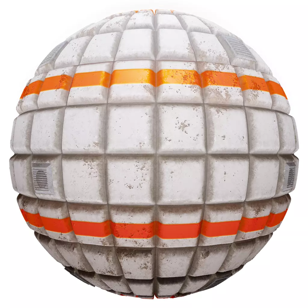 PBR Seamless Sci-Fi Texture 15 Low-poly 3D model_0
