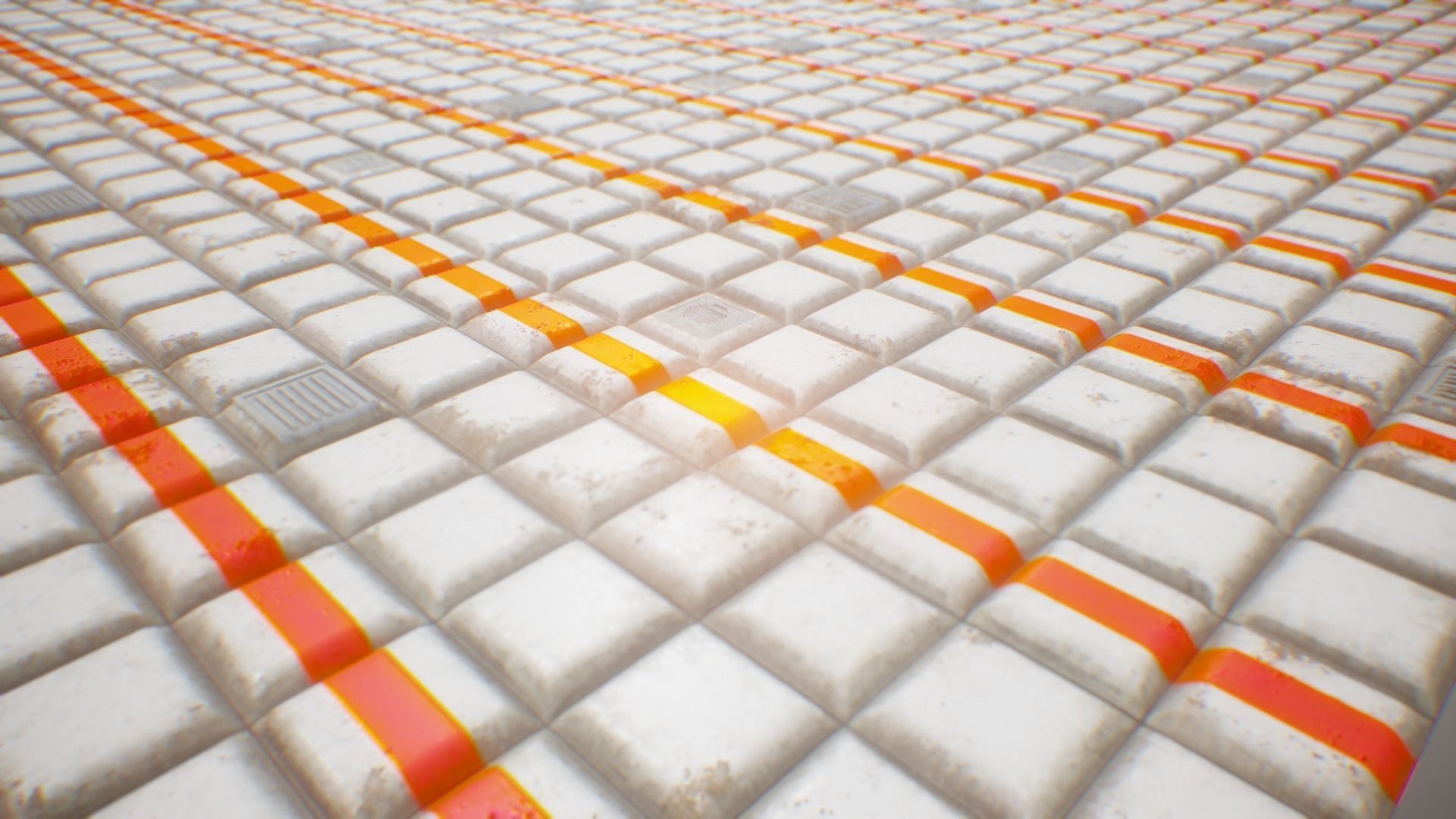 PBR Seamless Sci-Fi Texture 15 Low-poly 3D model_1