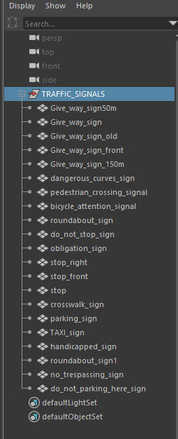 TRAFFIC SIGNALS Low-poly 3D model_11