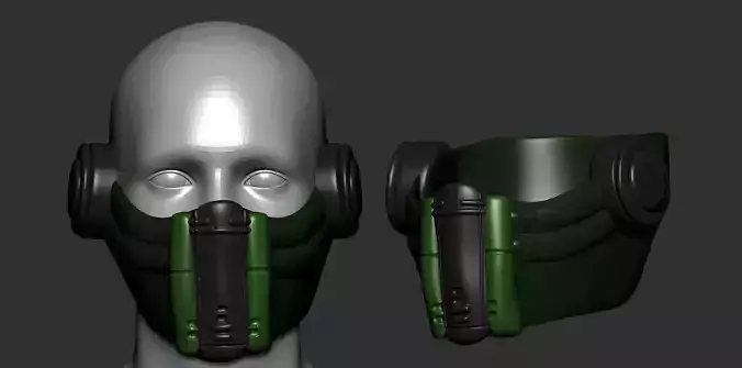 helmet high poly sculpt 3d printable 