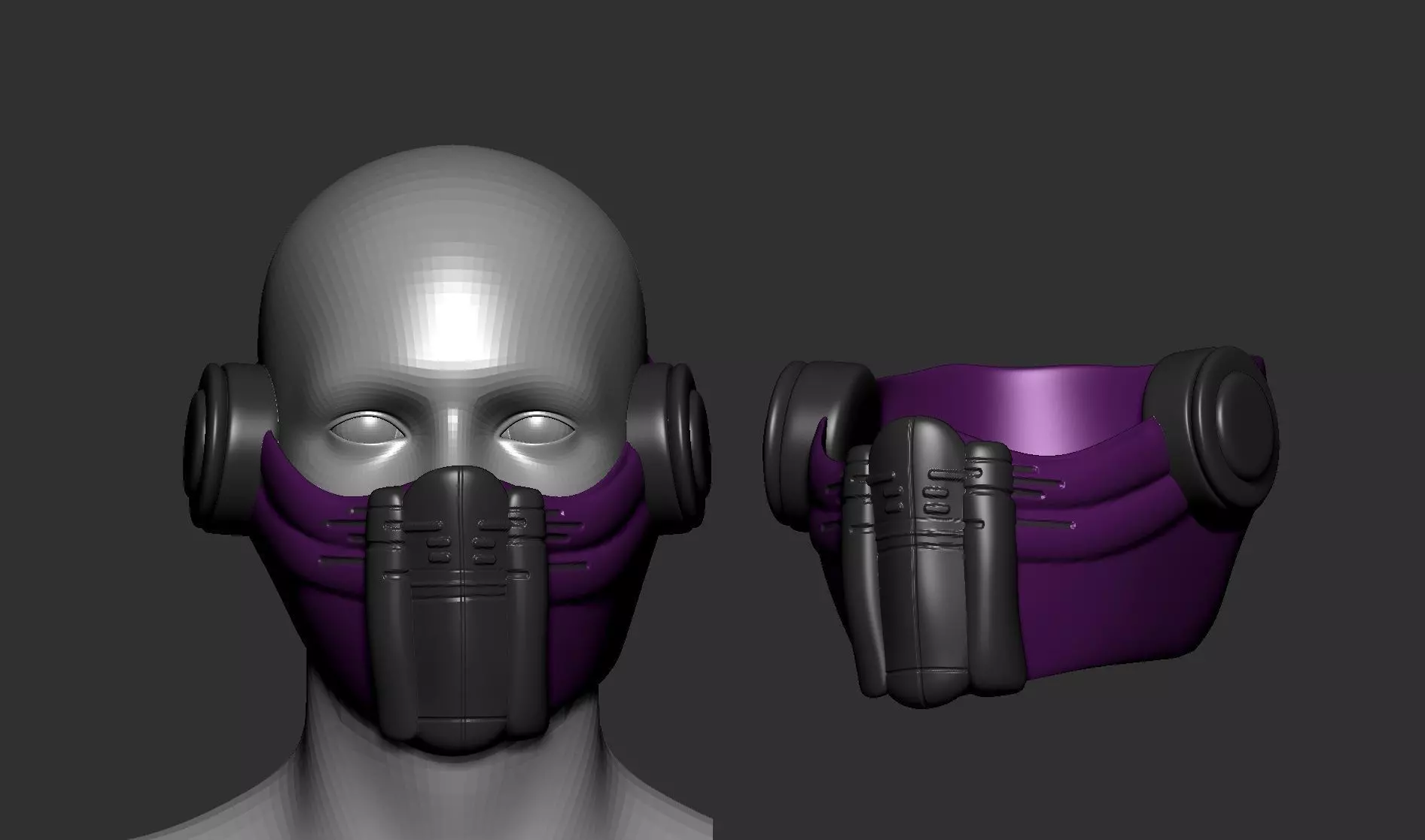helmet high poly sculpt 3d printable 3D model