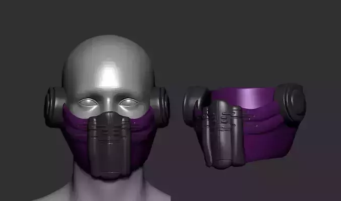 helmet high poly sculpt 3d printable 