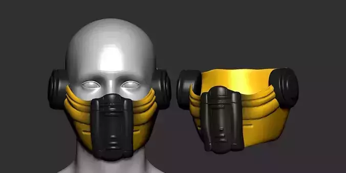 helmet high poly sculpt 3d printable 