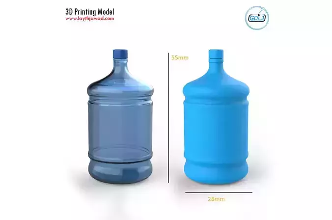 Big Plastic Bottle 3D print model