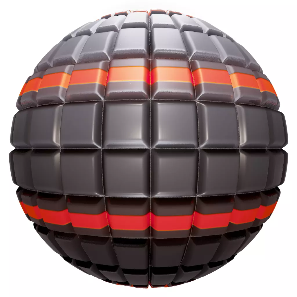 PBR Seamless Sci-Fi Texture 18 Low-poly 3D model_0