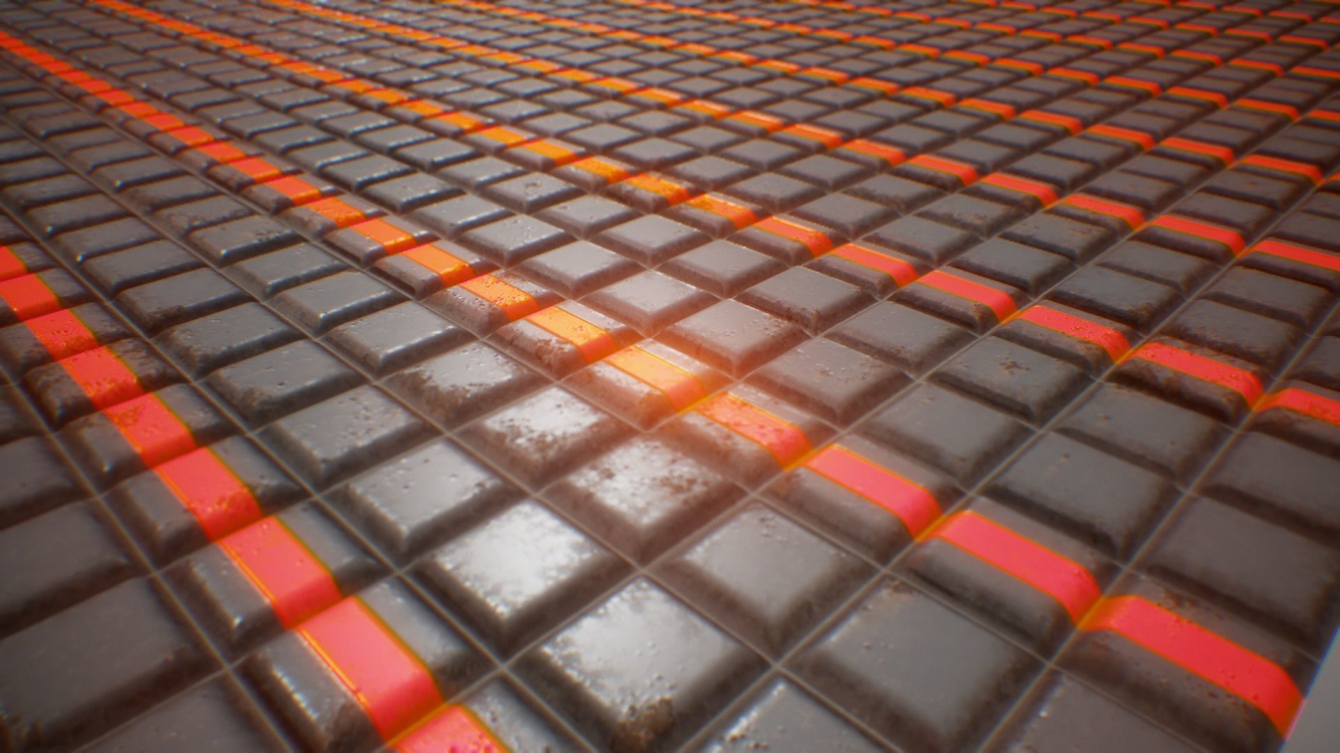 PBR Seamless Sci-Fi Texture 19 Low-poly 3D model_1