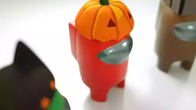 among us characters and hats pack