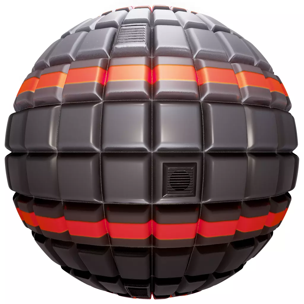 PBR Seamless Sci-Fi Texture 20 Low-poly 3D model_0