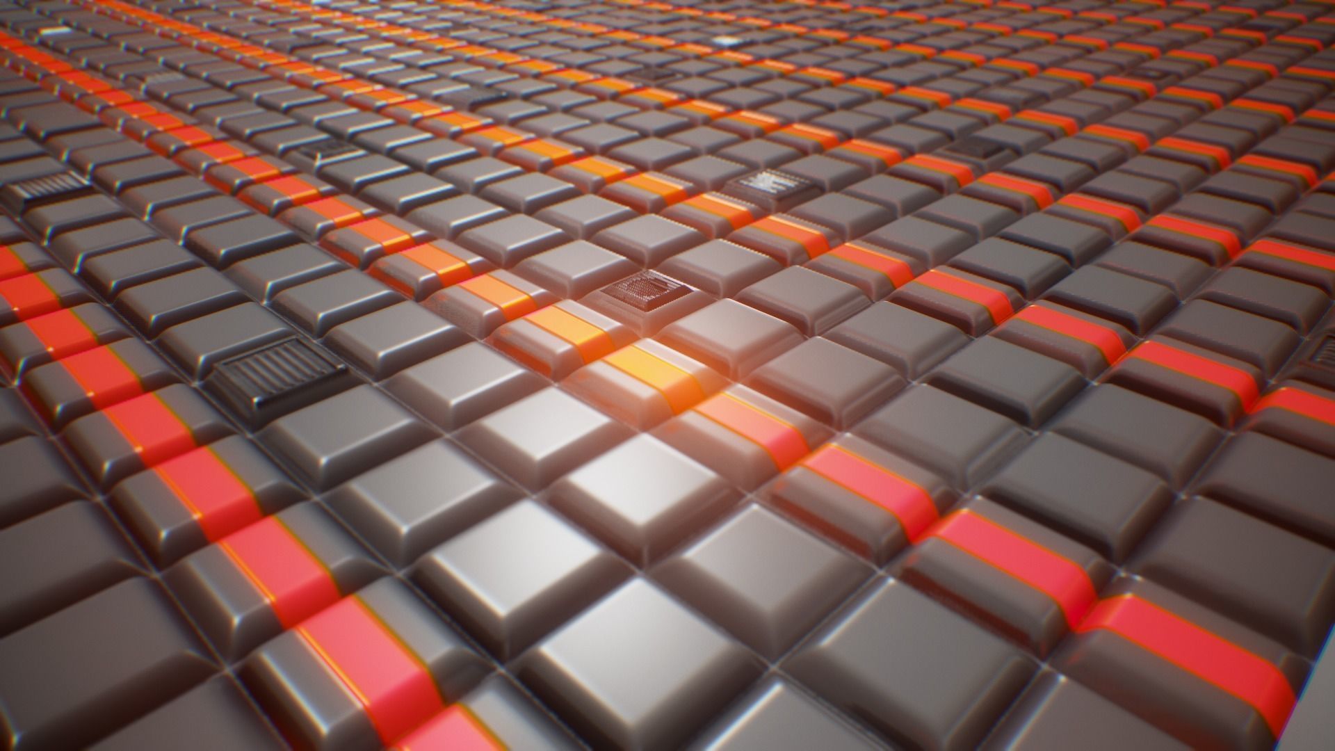 PBR Seamless Sci-Fi Texture 20 Low-poly 3D model_1