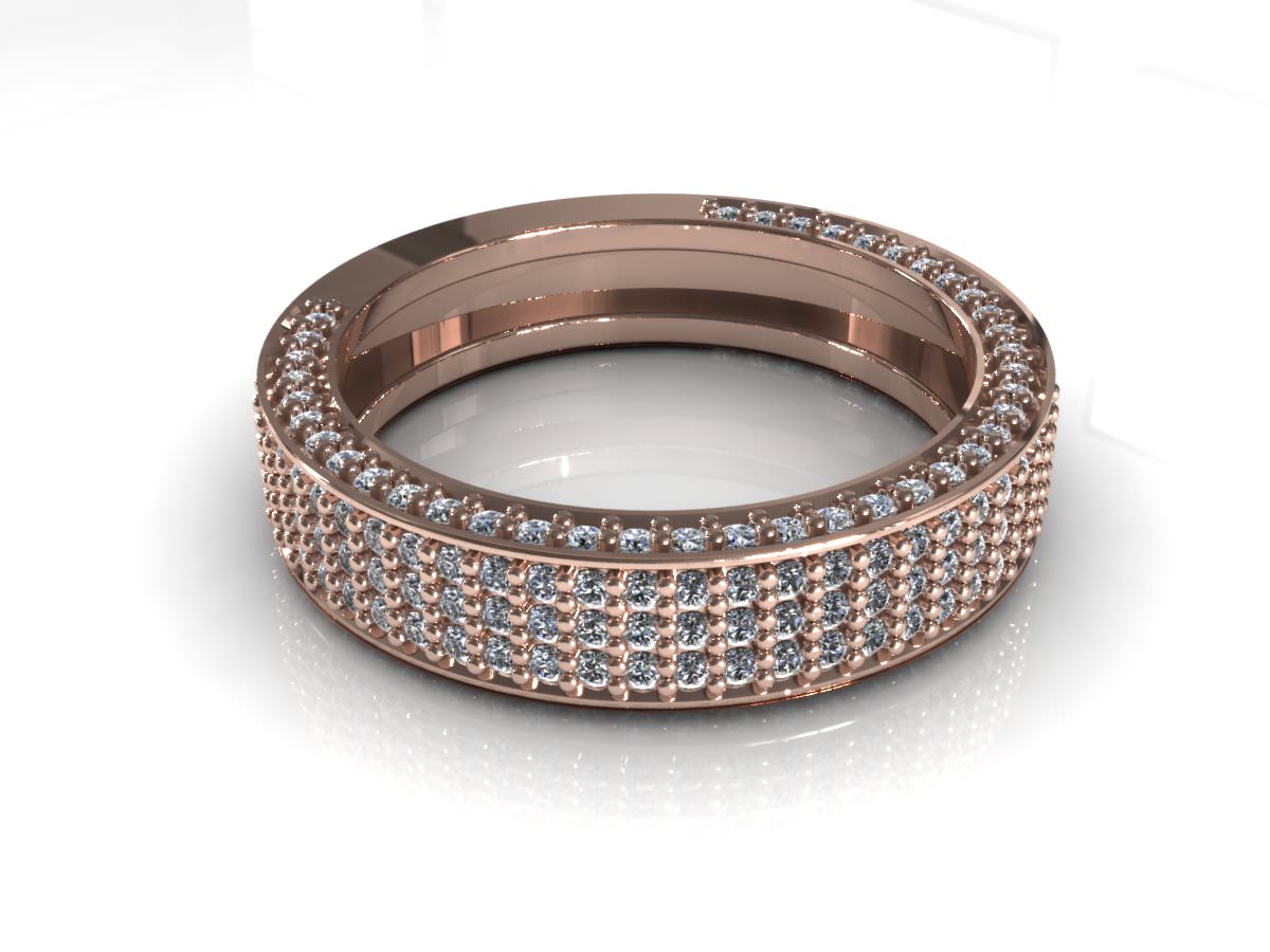 C3D Diamond Ring 003 3D print model_3