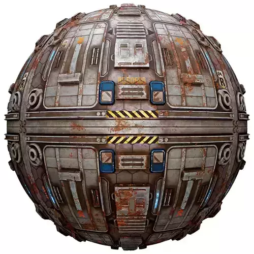 PBR Seamless Sci-Fi Texture 25 Low-poly 3D model