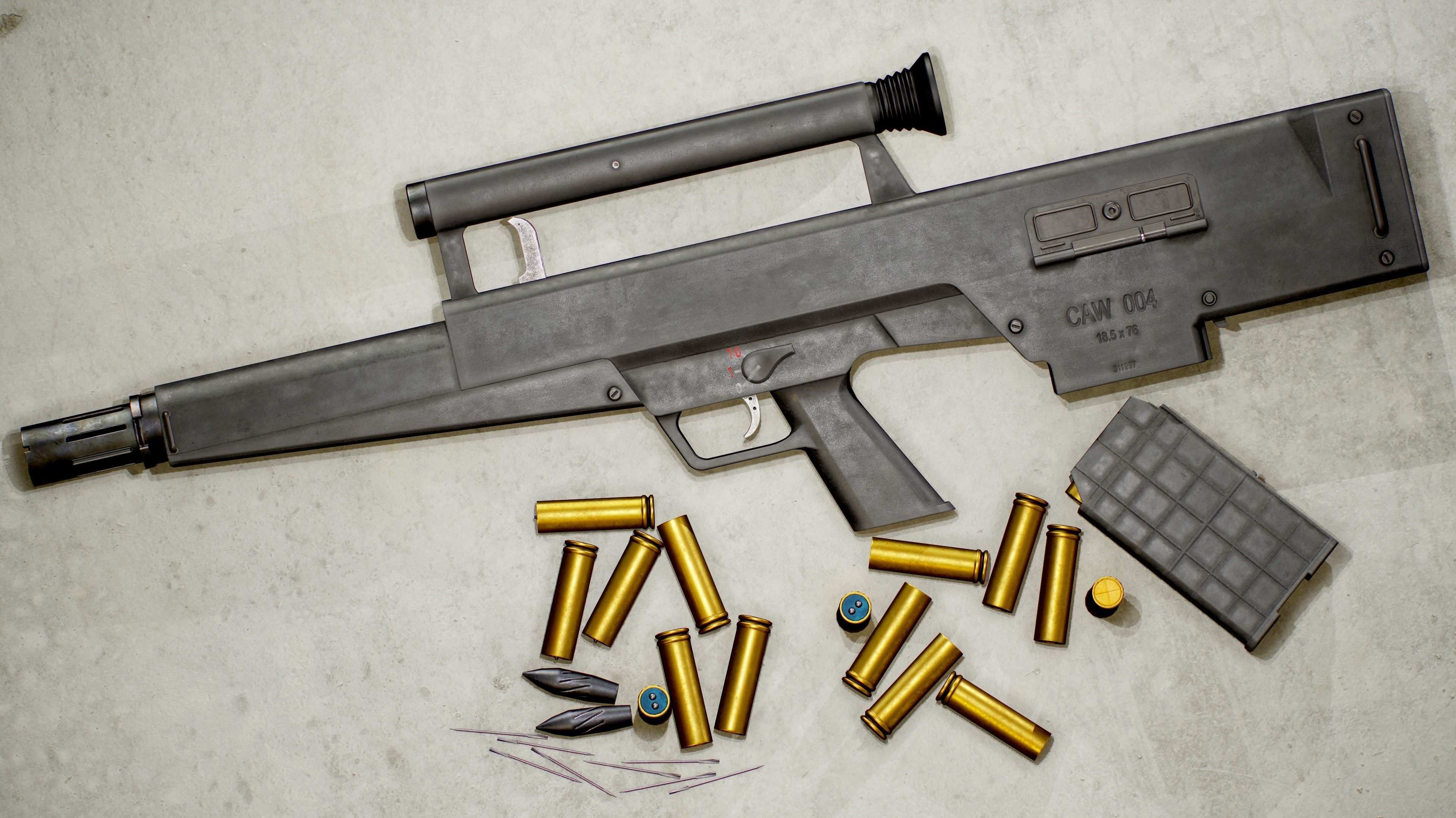 HK CAWS Low-poly 3D model_5