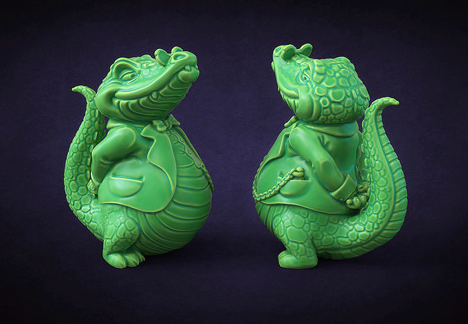 Crocodile boss Free 3D print model