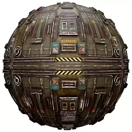 PBR Seamless Sci-Fi Texture 27 Low-poly 3D model