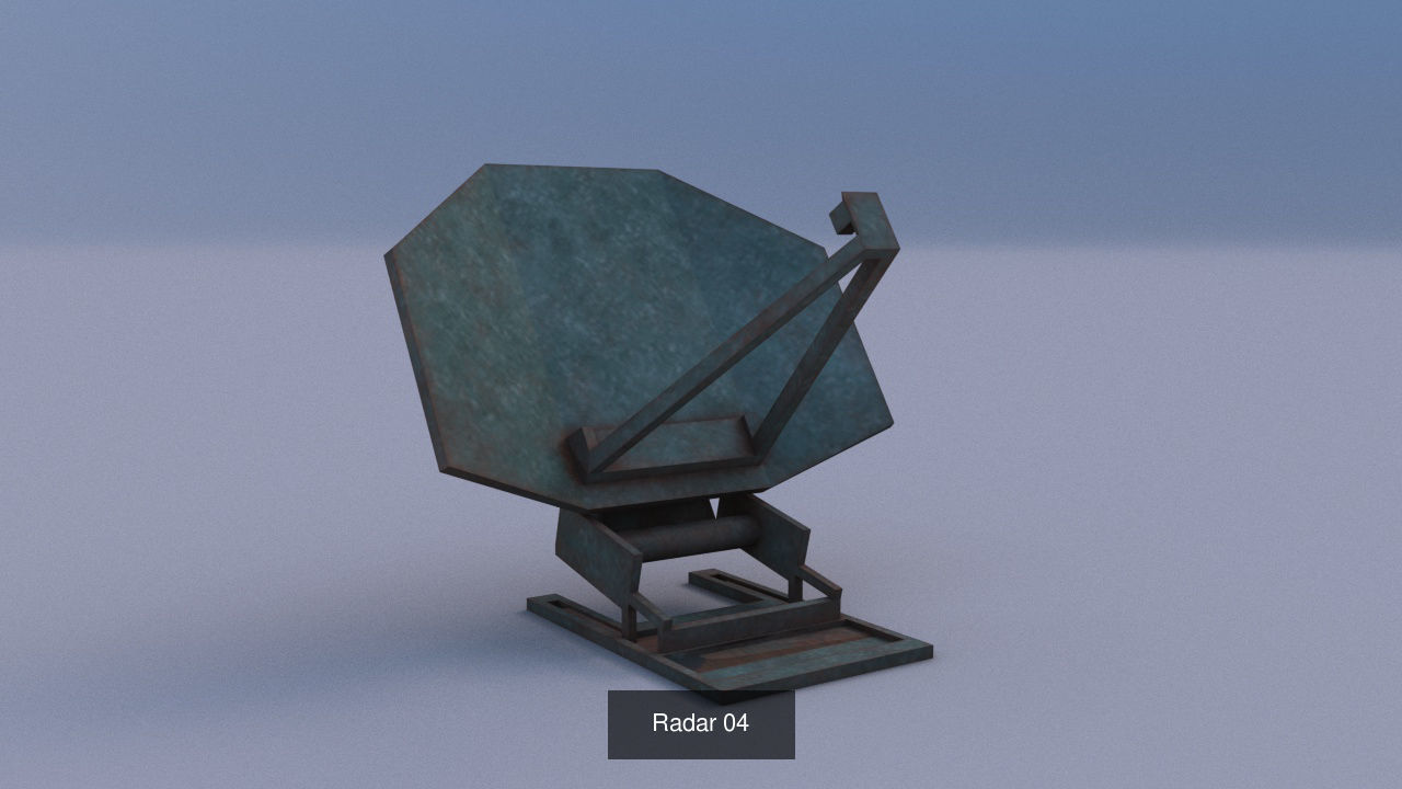 Radar Set radio tower 3D Model Collection_4