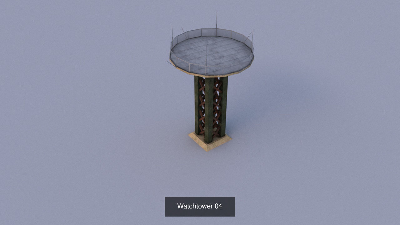 Radar Set radio tower 3D Model Collection_6