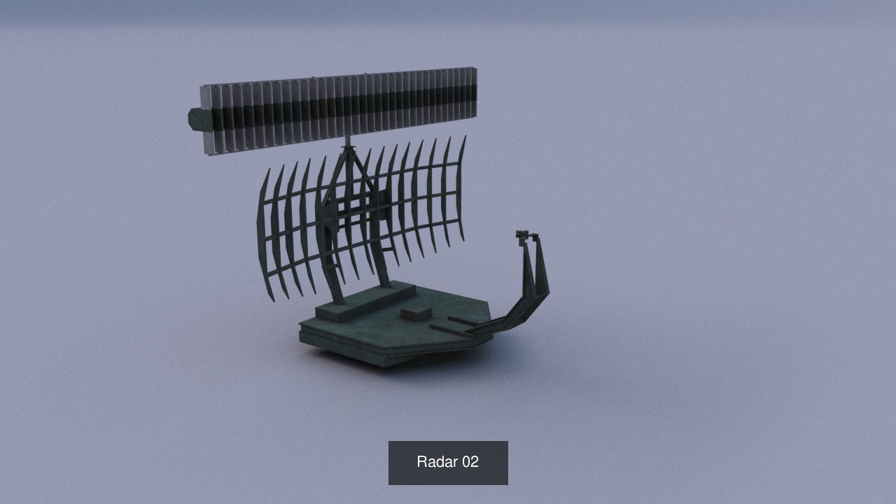 Radar Set radio tower 3D Model Collection_3
