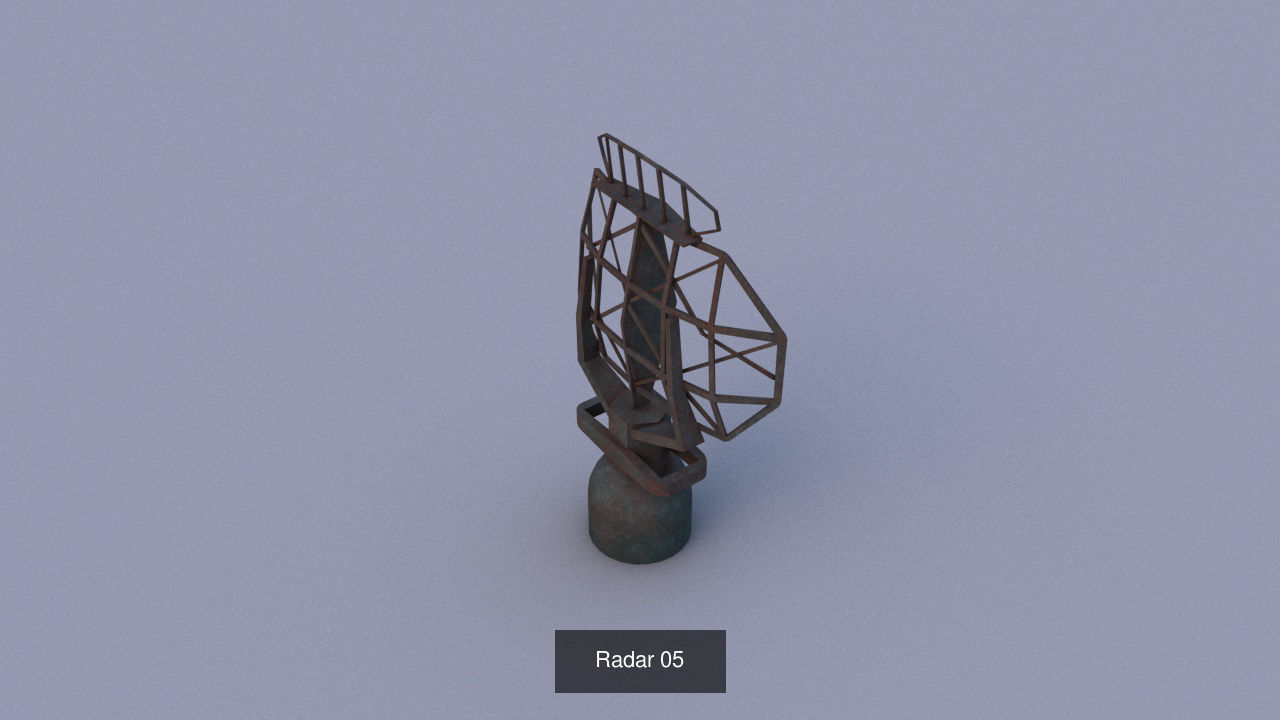Radar Set radio tower 3D Model Collection_5