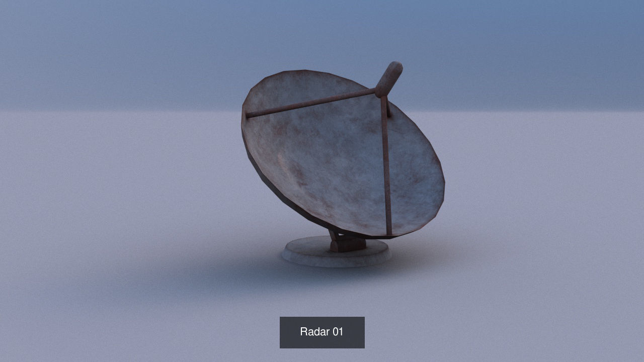Radar Set radio tower 3D Model Collection_2