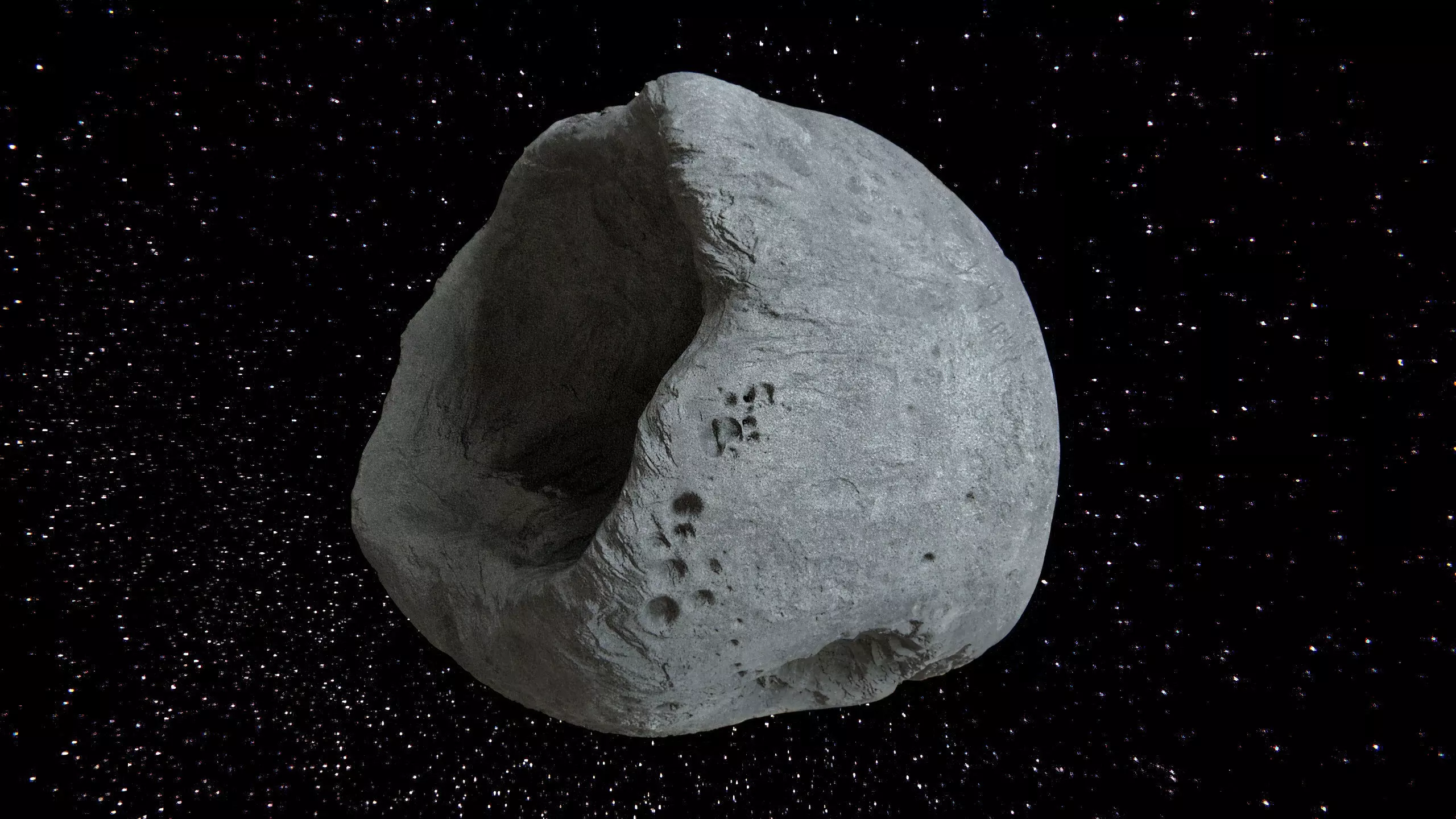 Detailed asteroid high-poly 3D model_5