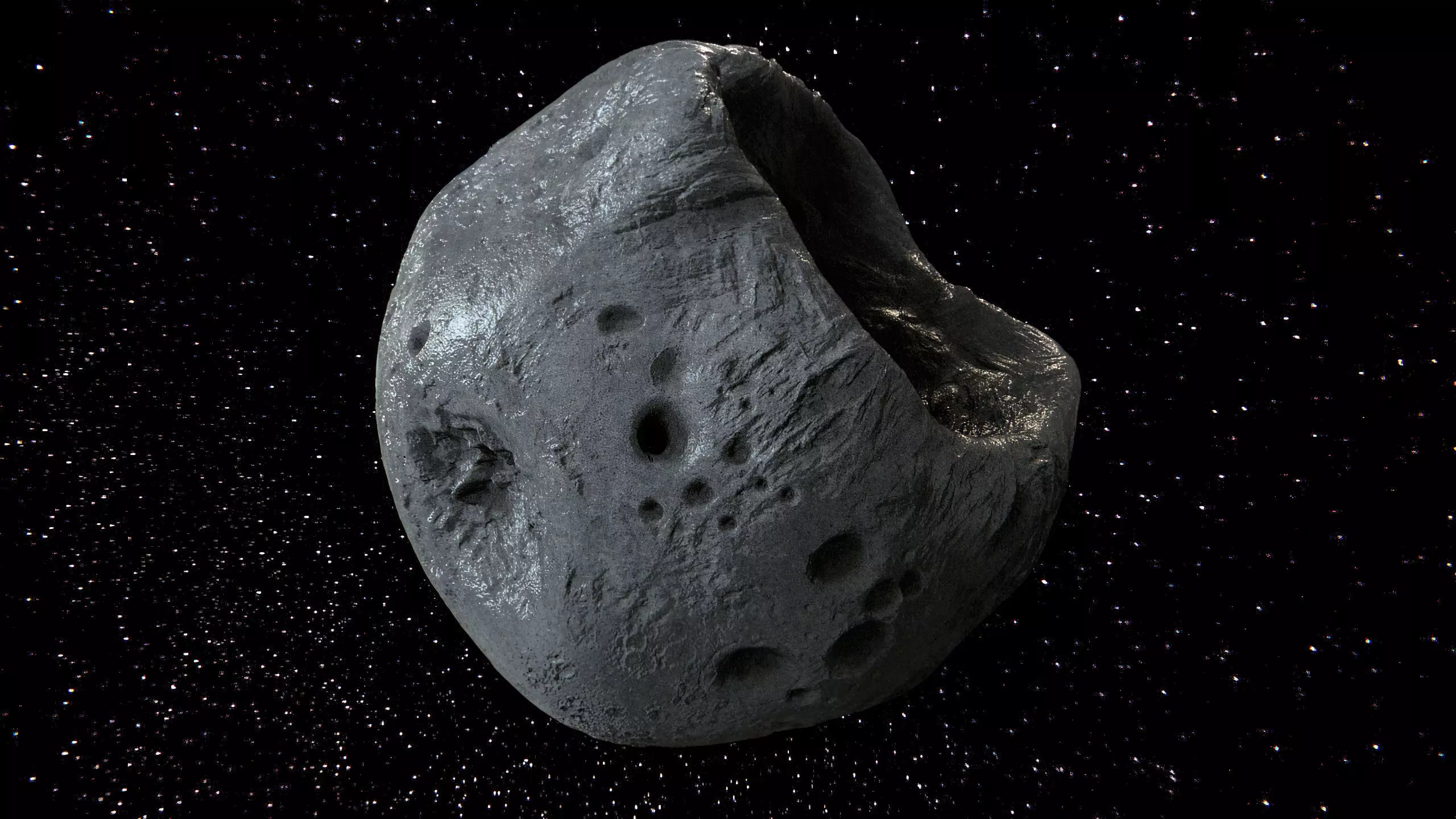 Detailed asteroid high-poly 3D model_3