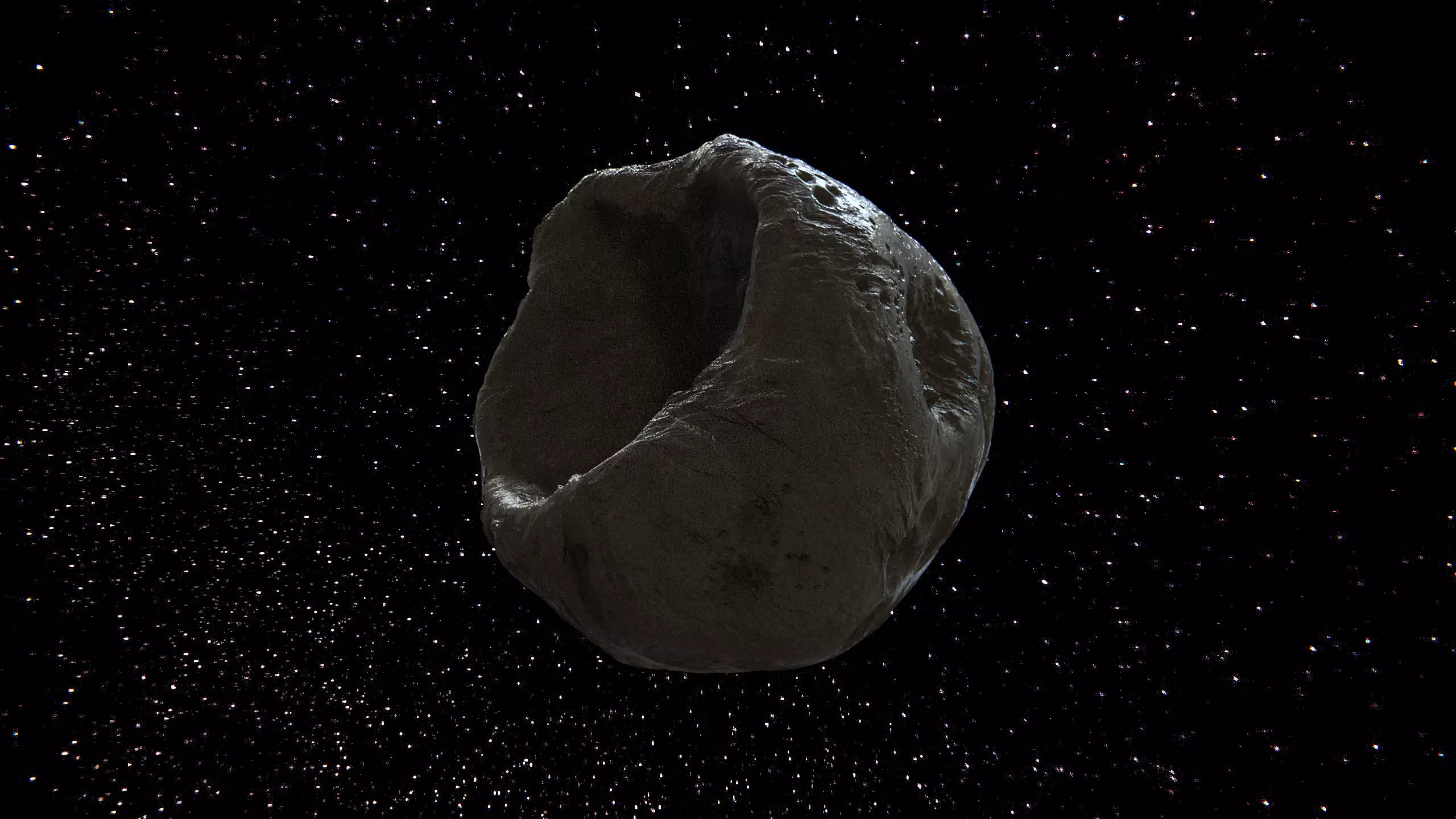 Detailed asteroid high-poly 3D model_1